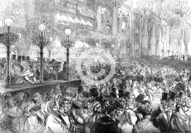 Fancy-dress ball at the new Grand Opera House, Paris, for the benefit of the poor, 1875. Artist: Unknown