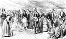 Fancy-Dress Ball on board H.M. troop-ship Serapis, on Crossing the Line, 1883. Creator: Unknown