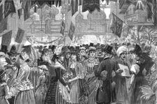 Fancy Fair at the Athenaeum, Camden Road, in aid of the North West London Hospital 1886. Creator: Unknown
