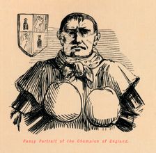 Fancy Portrait of the Champion of England c1860, (c1860). Artist: John Leech