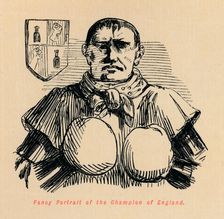 Fancy Portrait of the Champion of England c1860, (c1860). Artist: John Leech