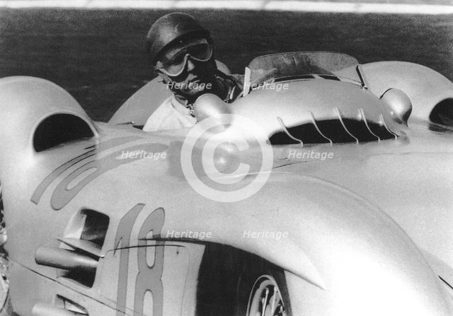 Fangio, French Grand Prix, Rheims, France, 1954. Artist: Unknown