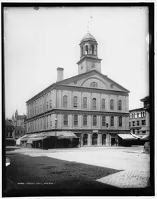 Faneuil Hall, Boston, between 1890 and 1899. Creator: Unknown