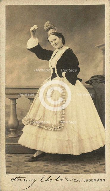 Fanny Elßler, 1870. Creator: Jagemann, Carl von (1819-1883).