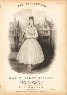 Fanny Elssler dancing the cracovienne, c. 1840
