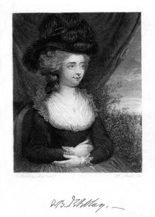 Fanny (Frances) Burney, Madame D'Arblay, English novelist, 1843. Artist: Anon