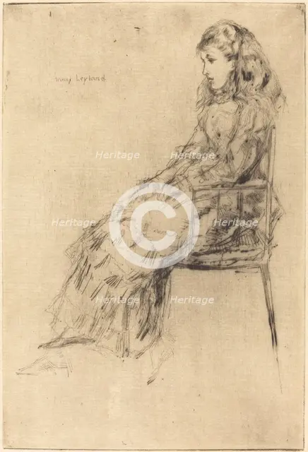 Fanny Leyland, 1873. Creator: James Abbott McNeill Whistler.