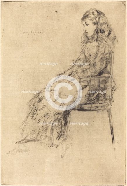 Fanny Leyland, 1873. Creator: James Abbott McNeill Whistler.