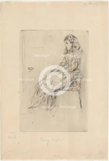 Fanny Leyland, 1873. Creator: James Abbott McNeill Whistler.