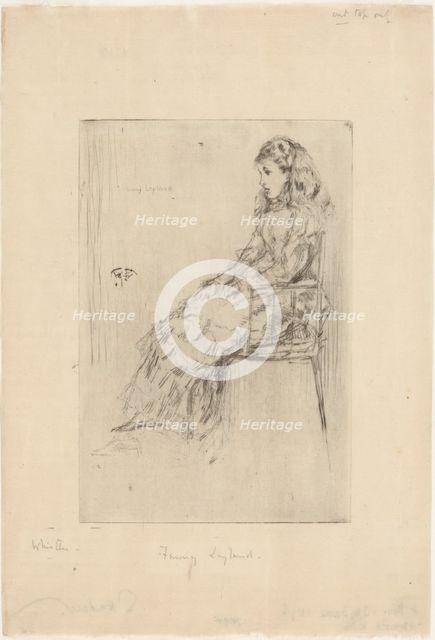 Fanny Leyland, 1873. Creator: James Abbott McNeill Whistler.