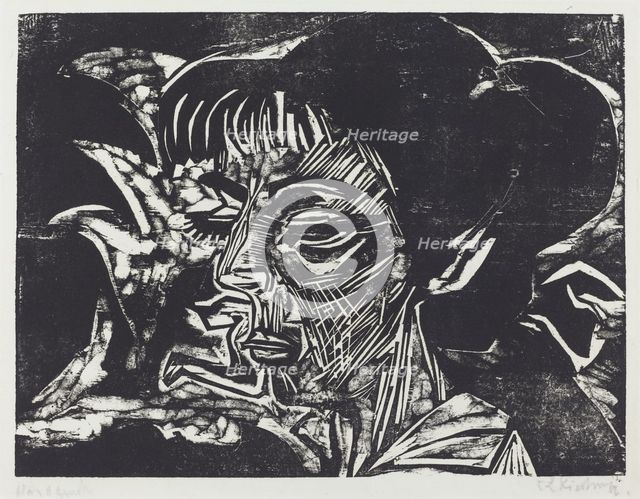 Fanny Wocke, 1916. Creator: Ernst Kirchner.