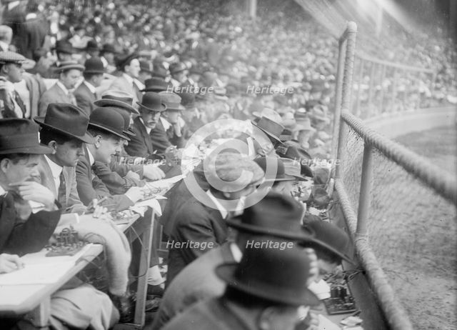 Fans, Polo Grounds, 1913. Creator: Bain News Service.
