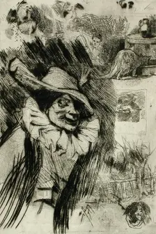 Fantoche, 1874. Creator: Félicien Rops