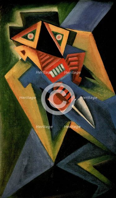 Fantomas, 1918. Artist: Capek, Josef (1887-1945)