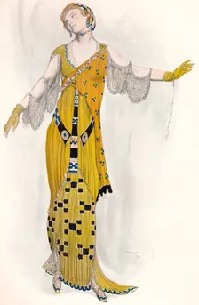 Fantaisie Sur Le Costume Moderne, Dione c1910. Artist: Leon Bakst