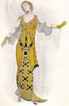 Fantaisie Sur Le Costume Moderne, Dione c1910. Artist: Leon Bakst