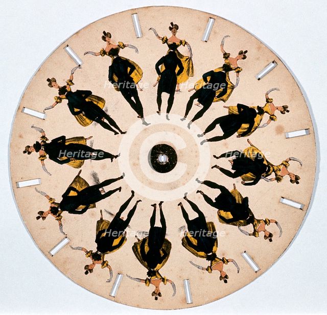 Fantascope disc, 1833.  Creator: Thomas Mann Baynes.