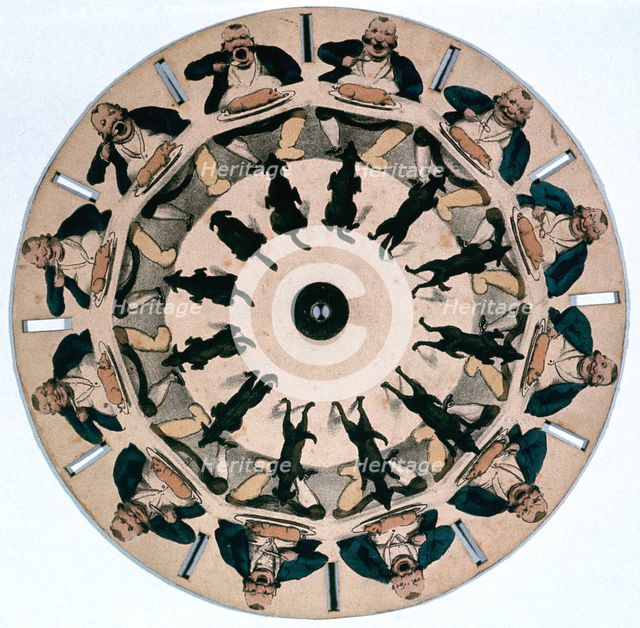 Fantascope disc, 1833.  Creator: Thomas Mann Baynes.
