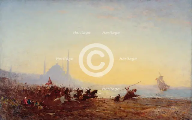 Fantasia à Constantinople, between 1880 and 1895. Creator: Felix Francois Georges Philibert Ziem.