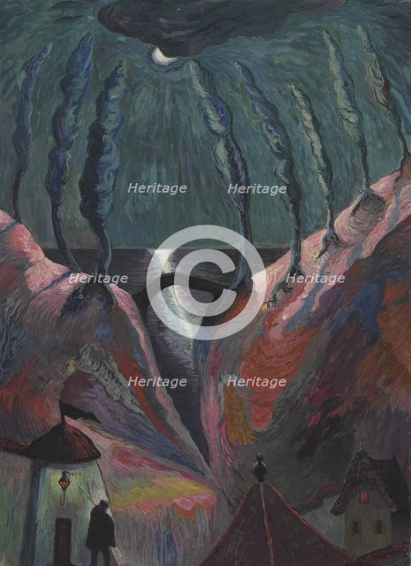 Fantastic Night, 1917. Creator: Werefkin, Marianne, von (1860-1938).