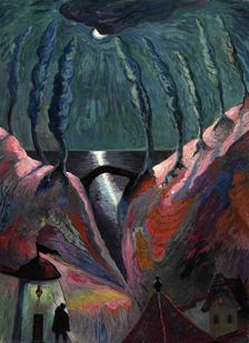 Fantastic night, 1917. Creator: Werefkin, Marianne, von (1860-1938)