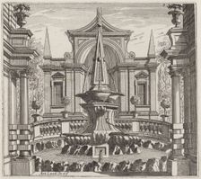 Fantastic Garden with a Fountain and a Garden Pavilion, before 1753. Creator: Giuseppe Antonio Landi