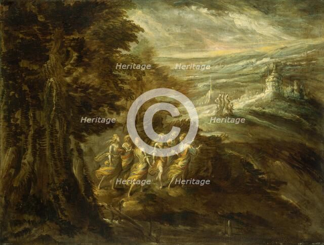 Fantastic Landscape with Figures, late 16th century. Creator: Unknown.