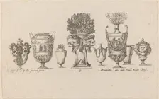 Fantastic Vases, probably 1646. Creator: Stefano della Bella