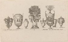 Fantastic Vases, probably 1646. Creator: Stefano della Bella