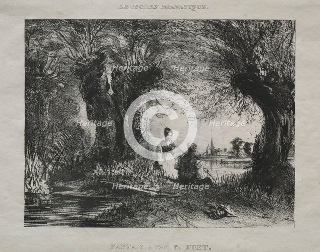Fantasy, 1836. Creator: Paul Hüet (French, 1803-1869).