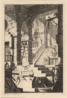 Fantasy of an Antique Prison, 1770/1780. Creator: Karl Schutz