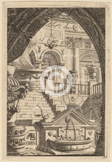 Fantasy of an Antique Temple, 1770/1780. Creator: Karl Schutz.