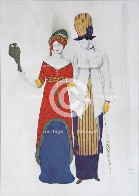 Fantasy on the Theme Modern Dress, 1910. Artist: Bakst, Léon (1866-1924)