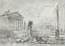 Fantasy on an Ancient Campidoglio. Creator: Hubert Robert