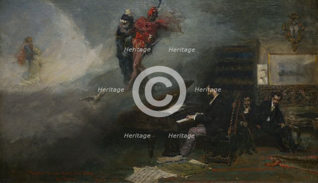 Fantasy on Faust, 1866. Creator: Mariano Jose Maria Bernardo Fortuny y Carbo.