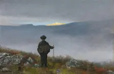 Far, far away Soria Moria Palace shimmered like Gold..., 1900. Creator: Theodor Kittelsen