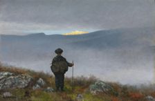 Far, far away Soria Moria Palace shimmered like Gold..., 1900. Creator: Theodor Kittelsen