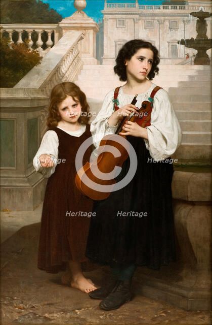 Far from Home, 1868. Creator: Bouguereau, William-Adolphe (1825-1905).