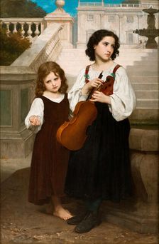 Far from Home, 1868. Creator: Bouguereau, William-Adolphe (1825-1905)
