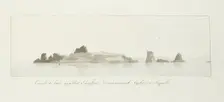 Faraglioni rocks off the Capri coast, 1778. Creator: Louis Ducros