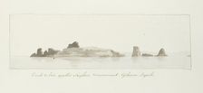 Faraglioni rocks off the Capri coast, 1778. Creator: Louis Ducros