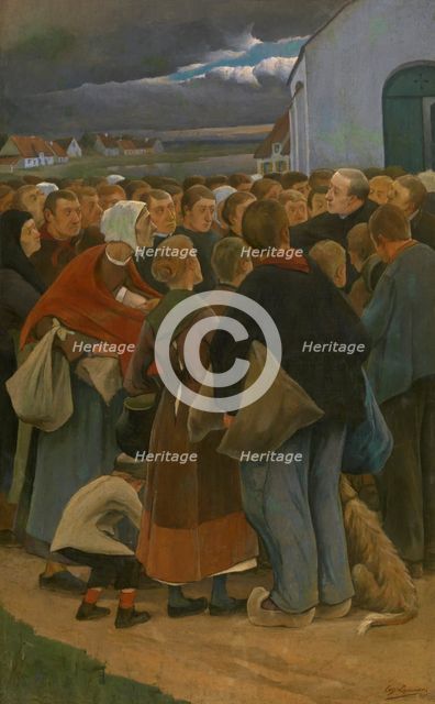 Farewell, 1896. Creator: Eugene Laermans.