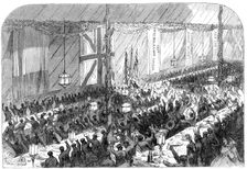 Farewell banquet to the 109th Regiment at Kurrachee, 1864. Creator: Unknown