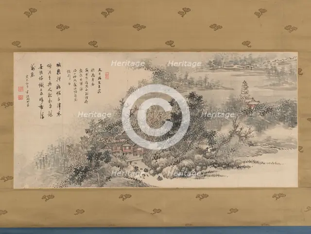 Farewell Gift to Tani Bunji, 1833. Creator: Okada Hanko.