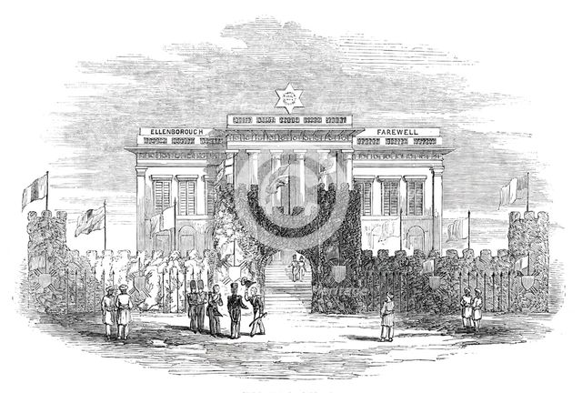 Farewell Dinner to Lord Ellenborough - The Town Hall, Calcutta, 1844. Creator: Unknown.