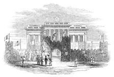 Farewell Dinner to Lord Ellenborough - The Town Hall, Calcutta, 1844. Creator: Unknown