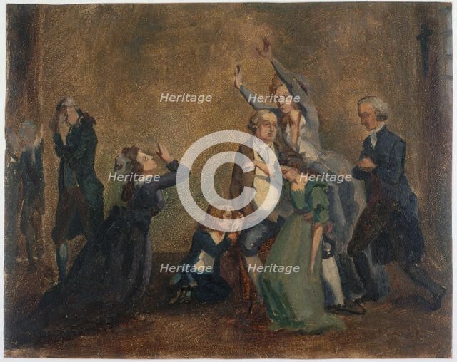 Farewell from Louis XVI to his family, January 20, 1793. Creator: Unknown.