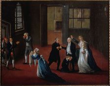 Farewell of Louis XVI to his family, January 20, 1793, between 1788 and 1798. Creator: Unknown