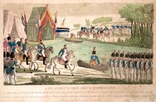 Farewell of Napoleon and Alexander I at Tilsit on July 1807, ca 1808