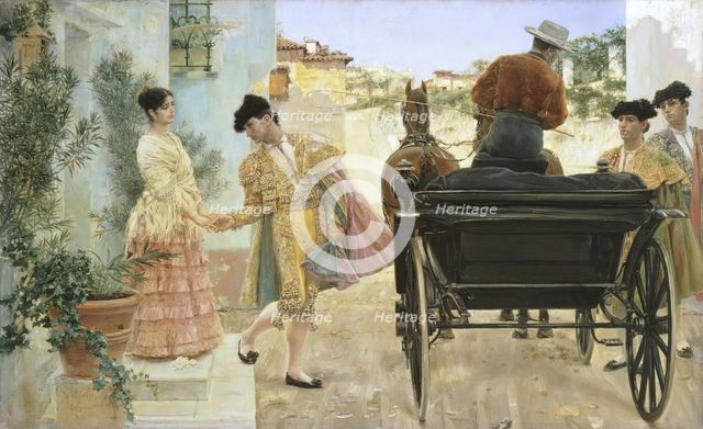Farewell of Toreador, 1864. Creator: José Villegas Cordero.